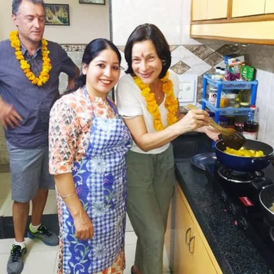 Cooking Demo + Lunch/Dinner and interaction with an Indian family @ Chez Anjali at Chez Anjali
