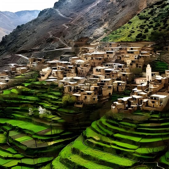 Day trip Ourika waterfall & Berber Villages at Jamaa El Fna, Marrakesh, Morocco