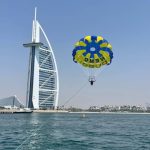 Dubai Parasailing: Experience with Burj Al Arab Sights at Jumeirah Mosque