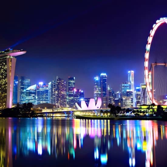 FunVee Singapore: Night Tour by Open-Top Bus at Marina Square
