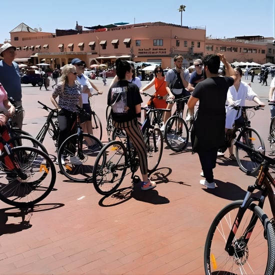 Half-Day Highlights of Marrakesh Bike Tour at Rue Oum Errabia, Marrakesh, Morocco
