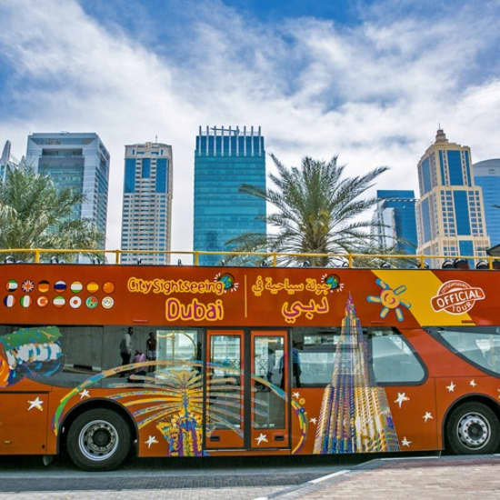 Hop-on Hop-off Bus Dubai: 24 or 48-Hour Pass at Dubai Mall