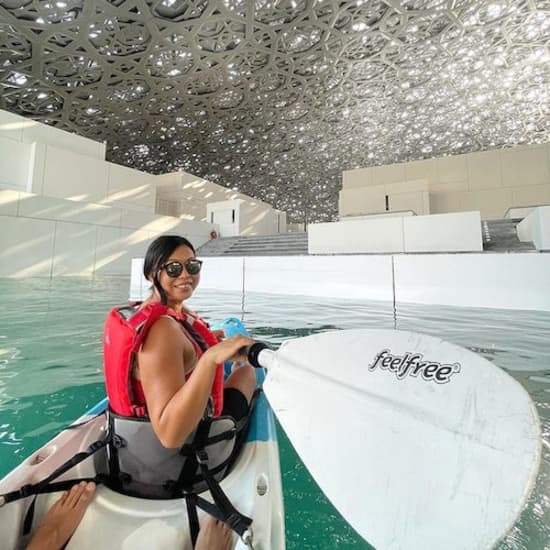 Kayaking in the Louvre Abu Dhabi at Louvre Abu Dhabi