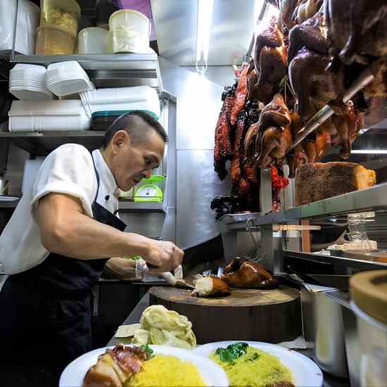 Michelin Premium Food Tour with Hawker Centre & Chinatown Tour at Chinatown Point