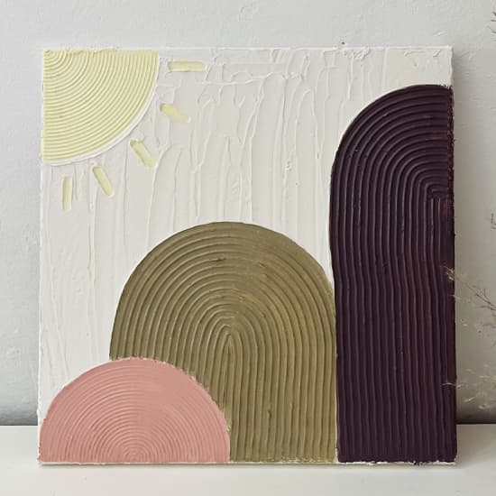 Minimalist Textured Wall Art Workshop at Art Pop Studio, Singapore, Singapore