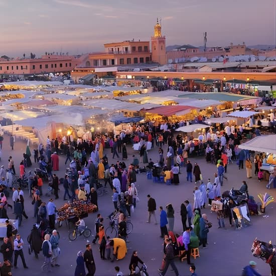 Night life in Marrakech at Hôtel Restaurant Café de France
