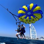 Parasailing in Dubai – Burj Al Arab View at Nemo WaterSports Jet Ski Dubai & Flyboard, Dubai, United Arab Emirates