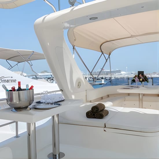 Private Yacht Dubai: Rent 61 ft Luxury Yacht up to 30 people at CENTAURUS CHARTER – Yachts & Boats Rental Dubai Harbour, Dubai, United Arab Emirates