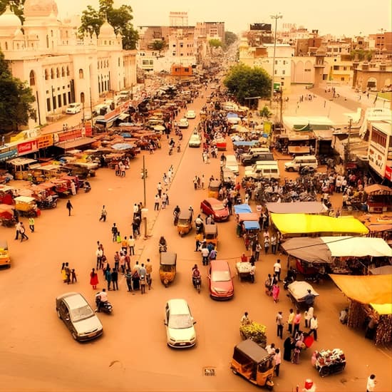 Romantic tour in Hyderabad at Charminar Road, Hyderabad, India