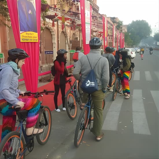 Small-Group Early Morning Pink City Bike Tour at Moustache Jaipur, Jaipur, India