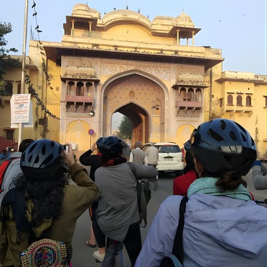 Small-Group Early Morning Pink City Bike Tour at Moustache Jaipur