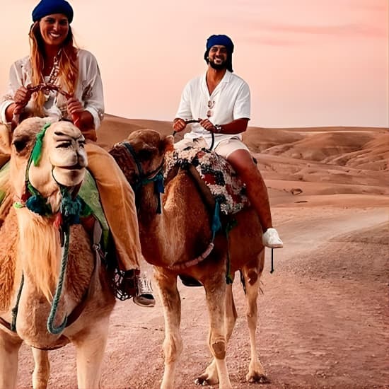 Sunset & Dinner in Desert Agafay Marrakech with Camels at Tinsmiths Square, Marrakesh, Morocco
